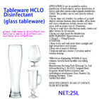 Glass Tableware Stabilized Hypochlorous Acid No Washing Sterilization & Disinfection